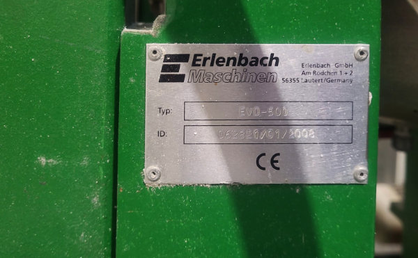 used discontinuous preexpander type Erlenbach EVD 500.