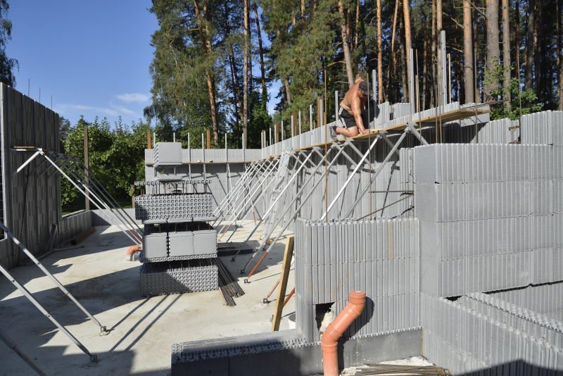 Insulation Concrete Form; ICF; Verlorene Schalung
