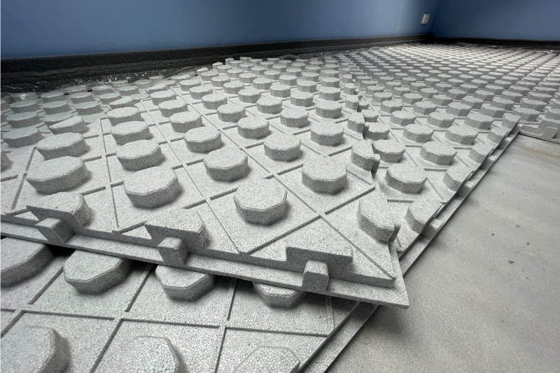 Underfloor Heating Panels Produkte aus expandierbrem Polystyrol; Fußbodenheizungsplatten;